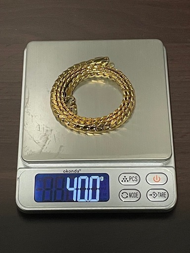 D18 金 刻印 ネックレス チェーン 遺品整理 実家整理 ゴールド 貴金属 美品