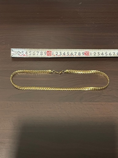 D18 金 刻印 ネックレス チェーン 遺品整理 実家整理 ゴールド 貴金属 美品