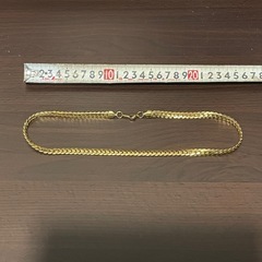 D18 金 刻印 ネックレス チェーン 遺品整理 実家整理 ゴールド 貴金属 美品の画像