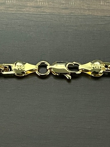 E18 金 刻印 ネックレス チェーン アクセサリー 遺品整理 実家整理 ゴールド 貴金属 美品