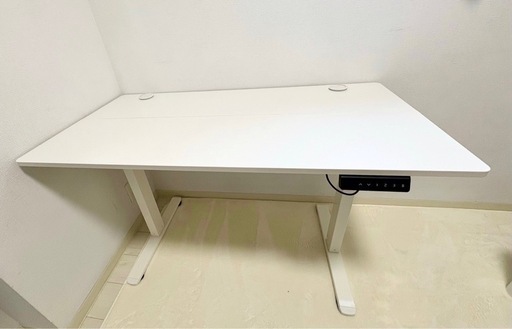電動昇降デスク ホワイト 120×60 動作確認済 女性限定