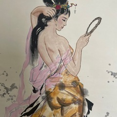 作者不明の大型な掛け軸の画像