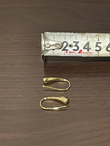 B18 金 刻印 ピアス イヤリング アクセサリー 遺品整理 実家整理 ゴールド 貴金属 美品