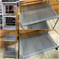 無印良品 MUJI スチールシェルフ ラック 4段 フリーラック 収納 シェルフ　の画像