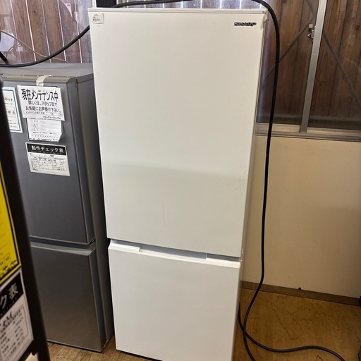 【ジャングル深井店】冷蔵庫 シャープ SJ-D18K-W 2024 キッチン家電 生活家電 堺市 深井【FU385】