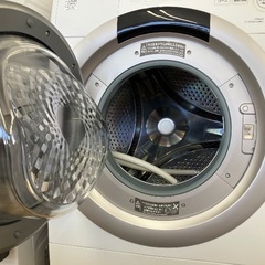 【6ヶ月保証】SHARP シャープ　7kg ドラム式洗濯乾燥機　ES-S7H-CL 2023年製の画像