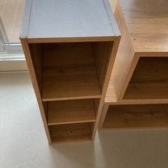 山善カラーボックス3つの画像