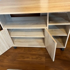 キッチンワゴン カウンターテーブル カウンター 台 コンソール 幅90 キャスター付き キッチンカウンター バタフライテーブル アイランドキッチン 対面 キッチン バー キッチン収納 食器棚 キッチンラック キッチンワゴン レンジワゴン レンジ台 隙間収納 ポレロ 新生活の画像