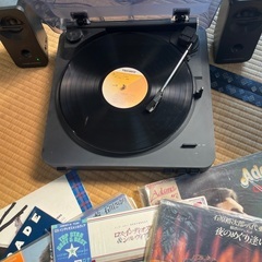 値下げしました！各種ＬＰレコード15枚、プレーヤーとスピーカーの画像