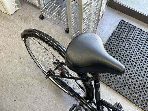 27ｲﾝﾁ 自転車 変速なし 黒/ブラック カゴ ライト付き ママチャリ 27インチ 札幌市手稲区