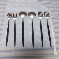 クチポール　GOA ⑤　6本セット　ゴア　デザートスプーン　デザートフォーク ペストリーフォークの画像