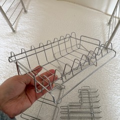 ニトリ【SUS水切り】伸縮シンク上ラック5点セットの画像