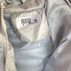 【数日着用】ロングダウンコート M ライトグレー 未洗濯 美品の画像