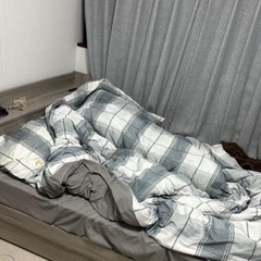 セミダブルベッド+マットレス0円今日取引可能な方のみの画像