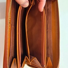 【新品未使用】PATRICK COX(パトリックコックス)財布　オレンジ×ベージュ　
の画像