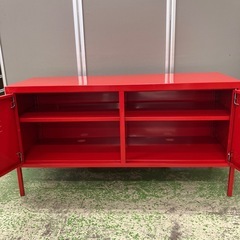 IKEA スチールキャビネット PS  レッドの画像