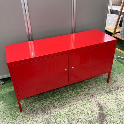 IKEA スチールキャビネット PS  レッド