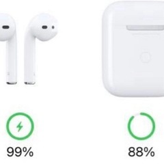 AirPods本体+両耳　ホワイトの画像