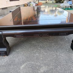 無料　和風大型座卓　重厚タイプ　引き取り限定」の画像