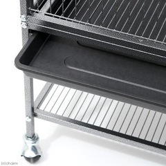 ４階建て大型ケージ　ブラック　組立済　ケージ　フェレット　チンチラ　爬虫類　１８０サイズ の画像