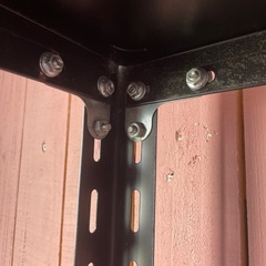 金属棚　黒 4段の画像