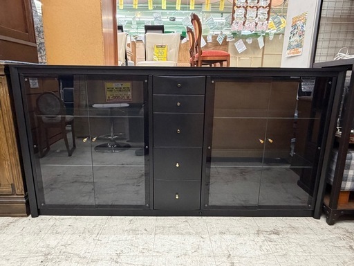 【愛品館 江戸川店 】照明付き ワイドサイドボード