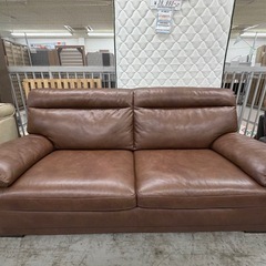 【愛品館 江戸川店 】厚手本革 3P ソファの画像