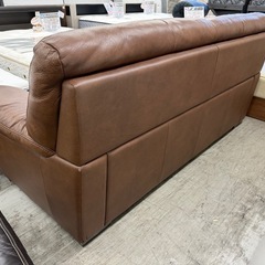 【愛品館 江戸川店 】厚手本革 3P ソファの画像