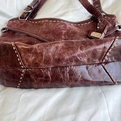 ペレボルサ　PELLE BORSA トートバッグ　オールレザー　ブラウンの画像