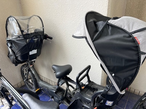 『取引中』電動自転車 子供乗せ レインカバー付き