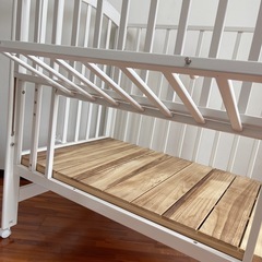 KATOJI ハイポジションベビーベッド アーチ (ホワイト)  の画像