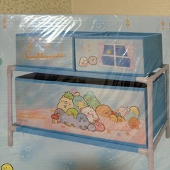 すみっコぐらし　おとまり会　2段収納ラック2種セットの画像