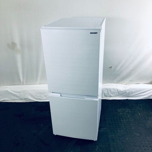 ID:rd24693 シャープ SHARP 冷蔵庫 一人暮らし 中古 2021年製 2ドア 152L ホワイト ファン式 両方開き SJ-D15G-W  【リユース品：状態B】【送料無料】【設置費用無料】