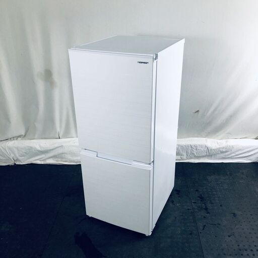 ID:rd24707 シャープ SHARP 冷蔵庫 一人暮らし 中古 2021年製 2ドア 152L ホワイト ファン式 両方開き SJ-D15G-W  【リユース品：状態B】【送料無料】【設置費用無料】