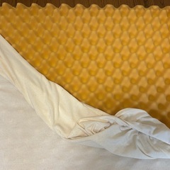 低反発マットレス 敷きマット シングルサイズ相当 カバー付きの画像