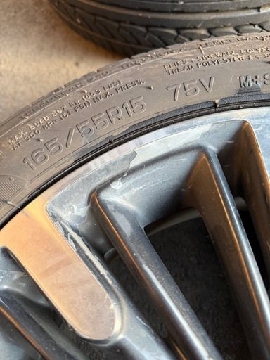 mk53sスペーシアカスタム純正タイヤホイールセット
