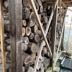 石川県白山市　薪　長め太め　乾燥済み　広葉樹　の画像