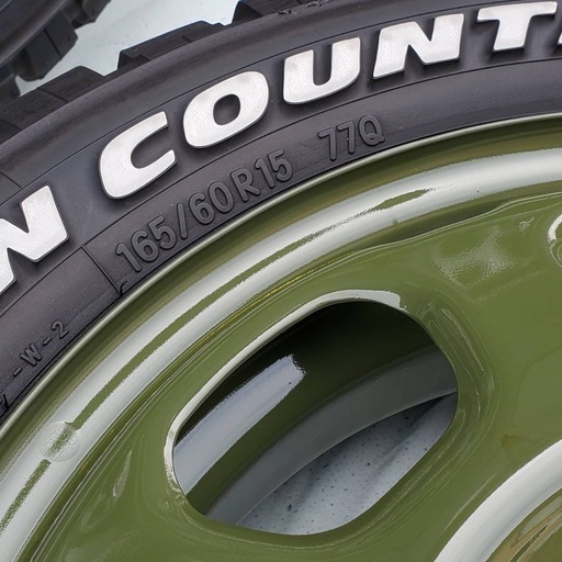 ハスラー純正ホイール+オープンカントリー！165/60R15！ハスラー・エブリィ・スペーシアギア等！ウェイク・タントファンクロス・タフ