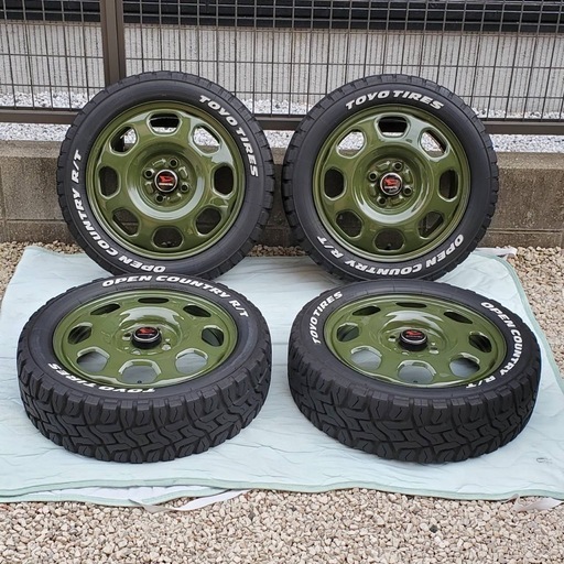 ハスラー純正ホイール+オープンカントリー！165/60R15！ハスラー・エブリィ・スペーシアギア等！ウェイク・タントファンクロス・タフ
