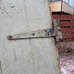 【値下】アンティークドア 扉 NYフリマ購入品 希少 汚れ 傷あり カフェ BAR 装飾 城南区七隈駅付近 駐車場ありの画像