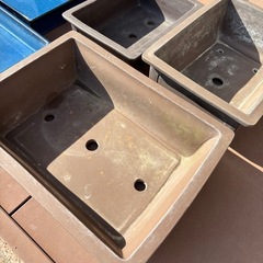 多肉植物やインテリア植物に　おしゃれ四角い鉢の画像