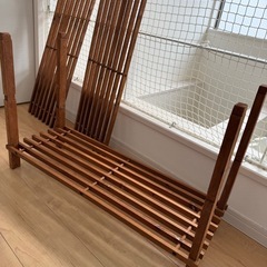 ⭐️練馬駅まで取りに来れる方にあげます⭐️ビンテージ感ある木製3段の棚の画像