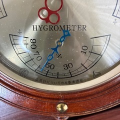 【引越放出品‼︎③】舵輪型サーモメーター(室温計・湿度計)の画像