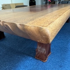 天然木ケヤキ 一枚板座卓（151cm×86cm）｜広島市西区より配送可｜現物確認OK
の画像