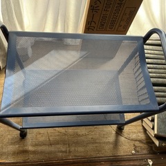 紺色二段ラックの画像