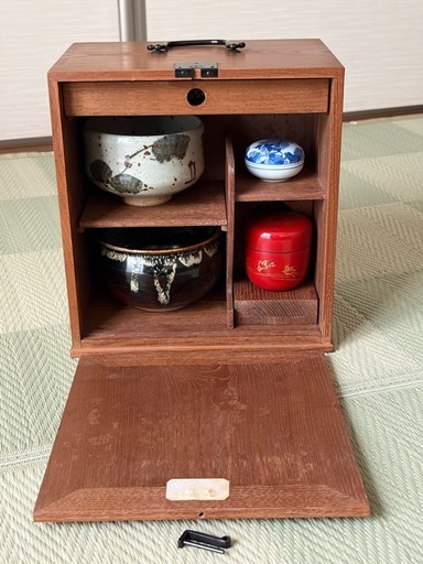 茶道具一式セット　茶箱　色紙箱