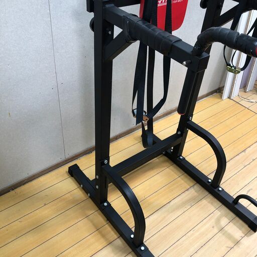 FITMATE FM-220D パワータワー 懸垂マシン チンニングスタンド ディップススタンド 腹筋 背筋 自宅トレーニング フィットネス 筋トレ器　【糸島市内 送料無料】 112994-2-005