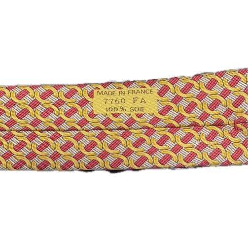 HERMES エルメス ネクタイ tie 7760 FA チェーン柄