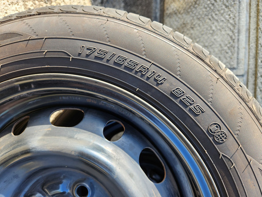 175/65R14 ダンロップ エナセーブ EC204 4本 溝7mm ホイール付き