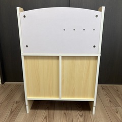 木製ままごとキッチン　木製レンジ・鍋付きの画像